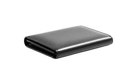 Sleek Black Leather Bifold Wallet accessory