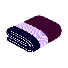 Fold towel on white background