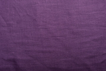 texture of purple linen fabric