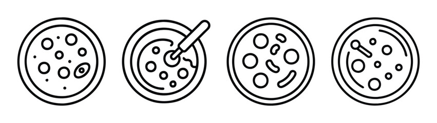 Delicious pizza preparation stages vector illustration for pizzeria and restaurant menu design