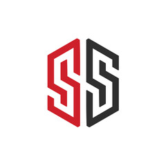 Double S Geometric Logo