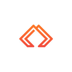 Abstract Geometric Letter M Logo Design