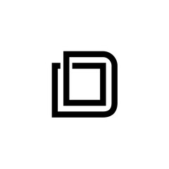 Minimalist Black Double D Logo
