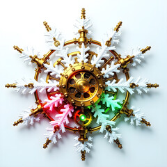 Steampunk Christmas Snowflake