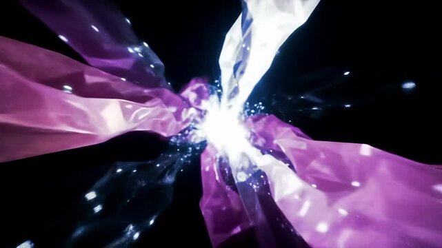 AI co-pilot for creativity: Abstract Digital Streams of Luminous Energy Fostering Innovation and Sparking Futuristic Visions