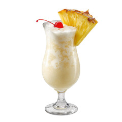 Pina colada cocktail cream pineapple rum png cocktail png drink png pineapple png coconut cream png rum png tropical png glass png garnish png transparent background image