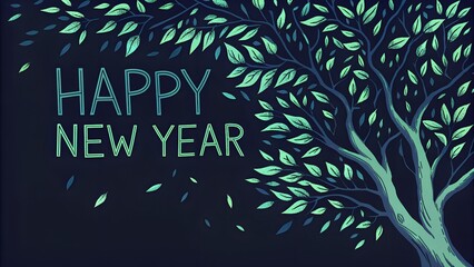 Business success concept illustration made with chalk on a blackboard for import and export production and happy new year text