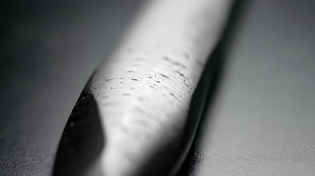 Blunt Knife Edge Macro Detail Reveals Worn Texture and Unsharpened Metal Surface