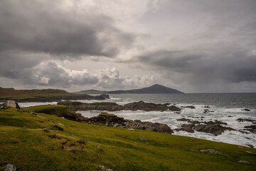 The rugged cliffs of Cloughmore on the Wild Atlantic Way, on the south-west coast of Achill Island