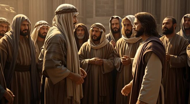 Jesus Healing the Sick - A Depiction of Faith and Compassion.