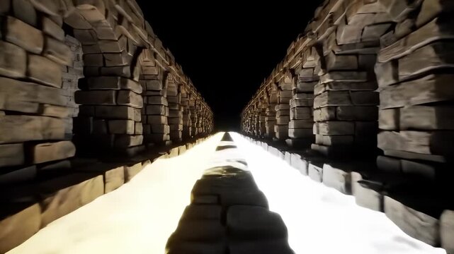 Changing the Course of History: A pivotal moment, powered by a glowing crystal traversing an ancient pathway, signifies a profound transformation that links the past, present, and future