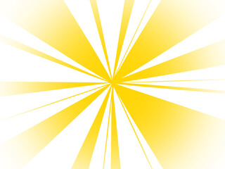 PNG abstract yellow radial sunburst background. Yellow light effect.