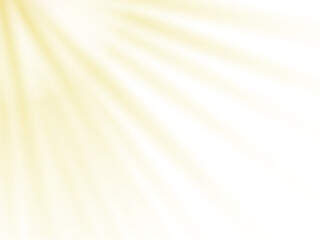 Bright yellow sunlight ray corner background.