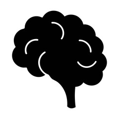 Brain illustration for medical designs, neuroscience, psychology, and mental health projects.