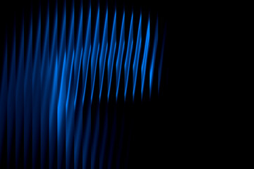 Dynamic blue stripes abstract dark background lines pattern design