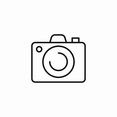 still photo camera icon sign vector