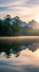 Calm Lake Reflection