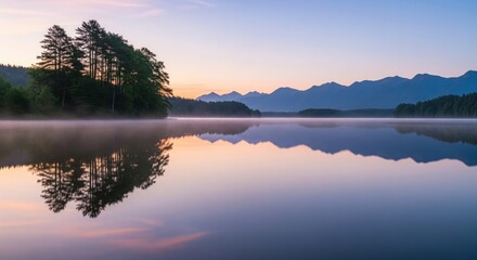 Calm Lake Reflection