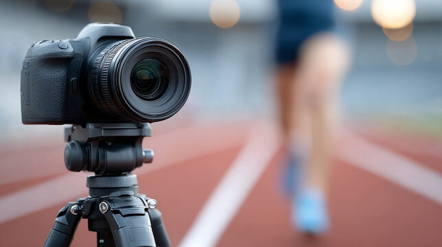 Celebrating international sports journalist day: a journalist capturing moments on the track