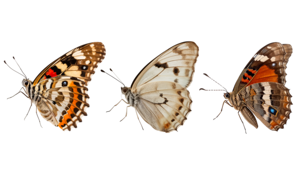 beautiful butterfly isolated on transparent background