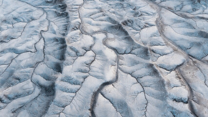 cracked textures of terrain