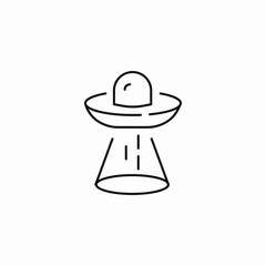 flying saucer ufo icon sign vector