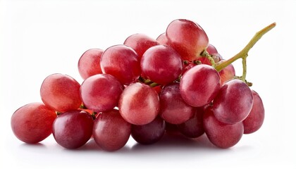 Fototapeta premium Ripe Red Grape Isolated On White Background