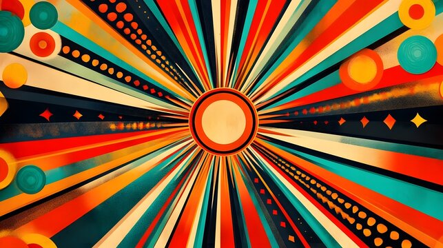 Radiant Starburst Explosion of Vibrant Colors and Light