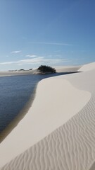 Where sand meets water and time slows down. Len&ccedil;&oacute;is Maranhenses: Between crystal-clear lagoons and endless dunes