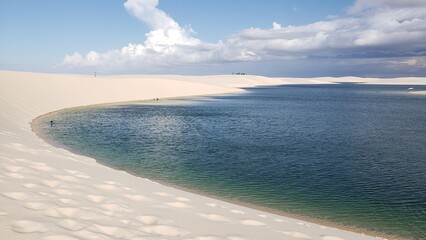 Where sand meets water and time slows down. Len&ccedil;&oacute;is Maranhenses: Between crystal-clear lagoons and endless dunes