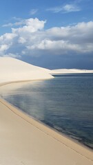 Where sand meets water and time slows down. Len&ccedil;&oacute;is Maranhenses: Between crystal-clear lagoons and endless dunes