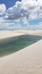 Where sand meets water and time slows down. Len&ccedil;&oacute;is Maranhenses: Between crystal-clear lagoons and endless dunes