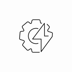 gear cog power settings icon sign vector