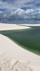 Where sand meets water and time slows down. Len&ccedil;&oacute;is Maranhenses: Between crystal-clear lagoons and endless dunes