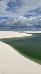 Where sand meets water and time slows down. Len&ccedil;&oacute;is Maranhenses: Between crystal-clear lagoons and endless dunes