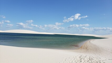 Where sand meets water and time slows down. Lençóis Maranhenses: Between crystal-clear lagoons and endless dunes
