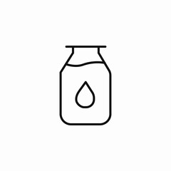 milk bottle liquid icon sign vector