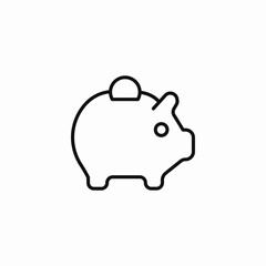 piggy bank saving icon sign vector
