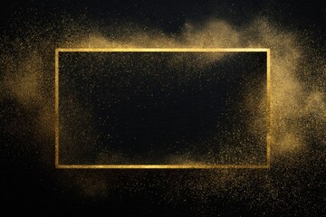 Festive Golden Black Friday Banner Mockup