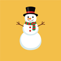 Snowman vector illustration for Christmas