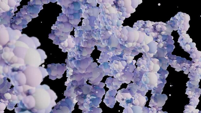 3D Molecular Illustration of Protein Structures: Antibodies, Immunoglobulins, Chain of amino acid, Antibody, DNA proteins, and TLR Domains in Immune Response 3d render medical representation