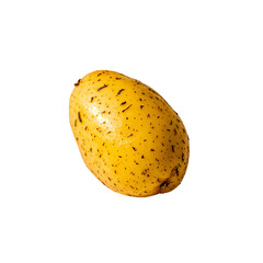 Fresh potato isolated on transparent background