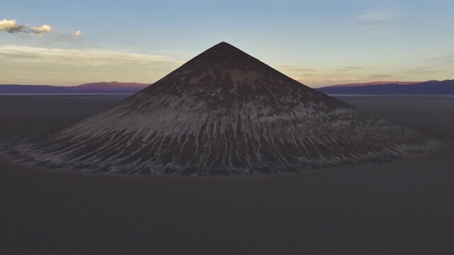 Aerial view of the majestic Cono de Arita in Salta