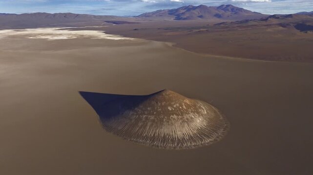 Aerial view of Cono de Arita and surrounding highlands