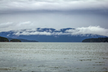 Foggy Mountains on the Sea