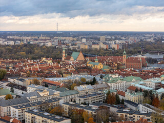 Warszawa, jesienna panorama miasta © hunter76