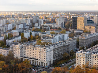Warszawa, jesienna panorama miasta © hunter76