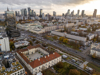 Warszawa, jesienna panorama miasta