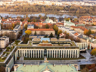 Warszawa, jesienna panorama miasta © hunter76