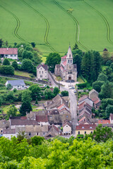 Village et église de Reulle-Vergy (Bourgogne, France)